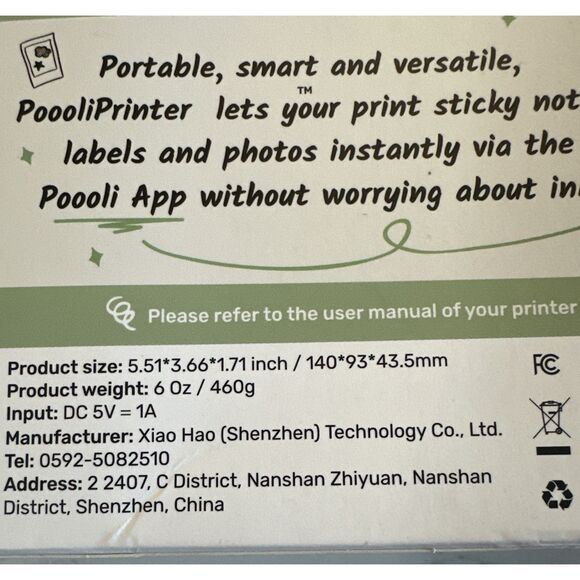 PoooliPrint XL Inkless Portable Pocket Printer L3 Bluetooth IOS ANDROID+ FSHP - Picture 9 of 12